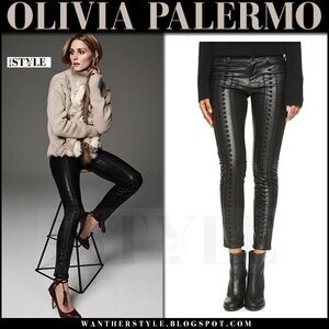 NEW Blank NYC Black Faux Leather Skinny Pants size 27 ASO Olivia Palermo